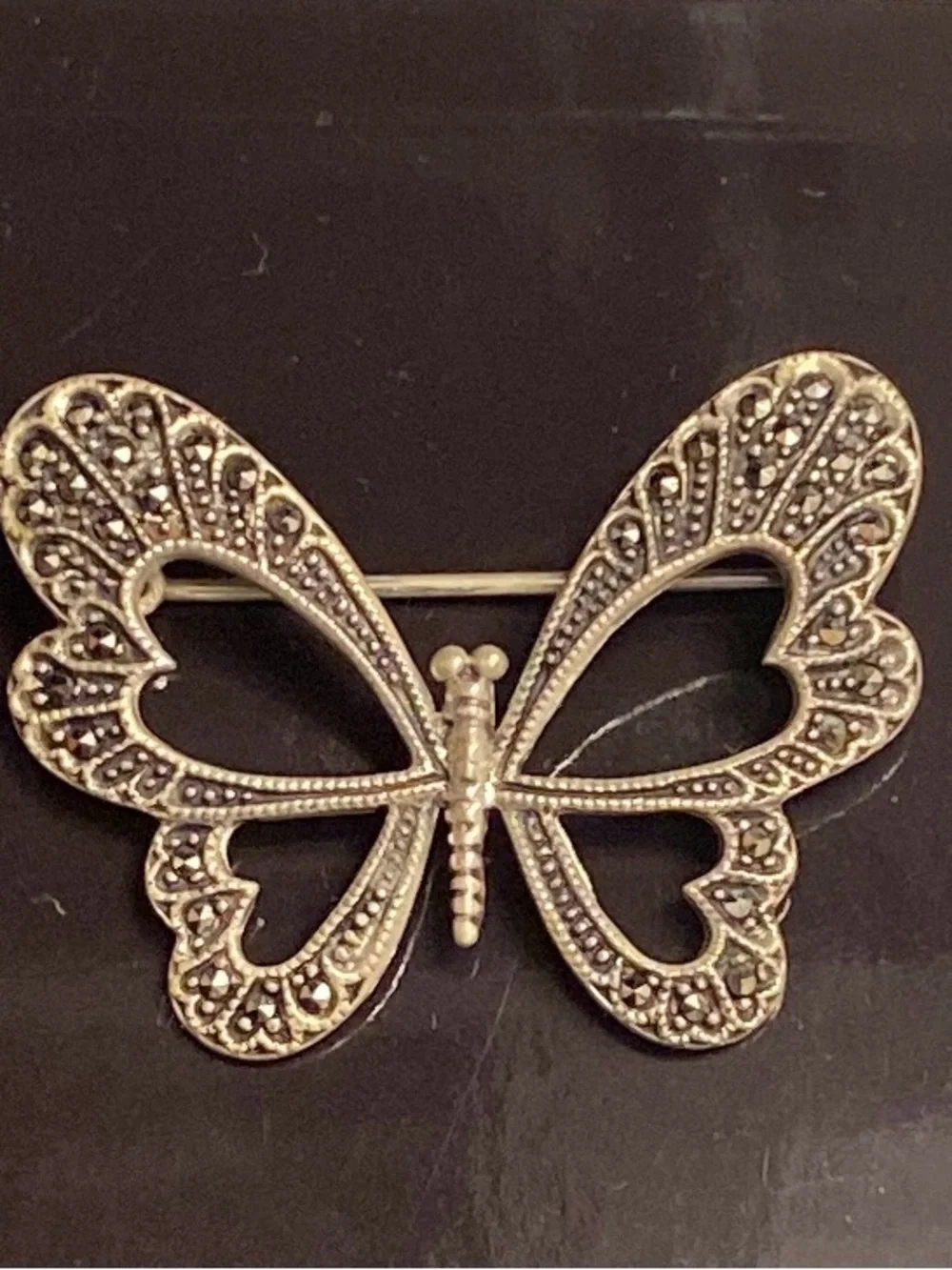 Sterling Silver Butterfly Brooch - Elegant Women’s Jewelry